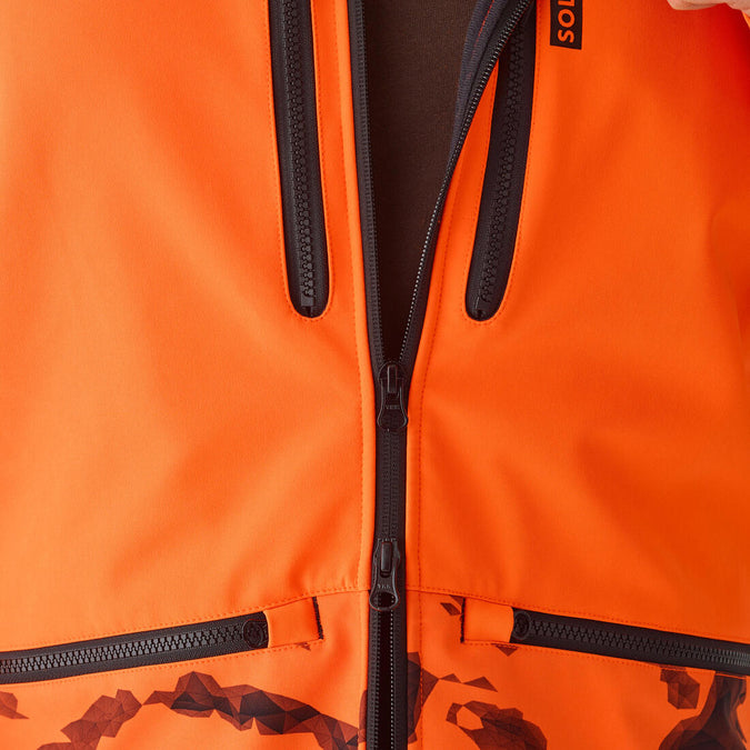 





Hunting softshell jacket neon orange 500, photo 7 of 10