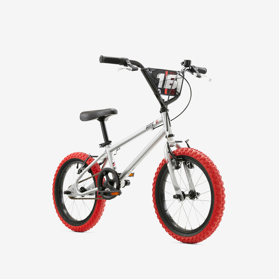 Kids' 16" 5-7 Years BMX Wipe 500 - Grey