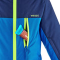 KIDS’ WARM AND WATERPROOF SKI SUIT - 100 CORAL