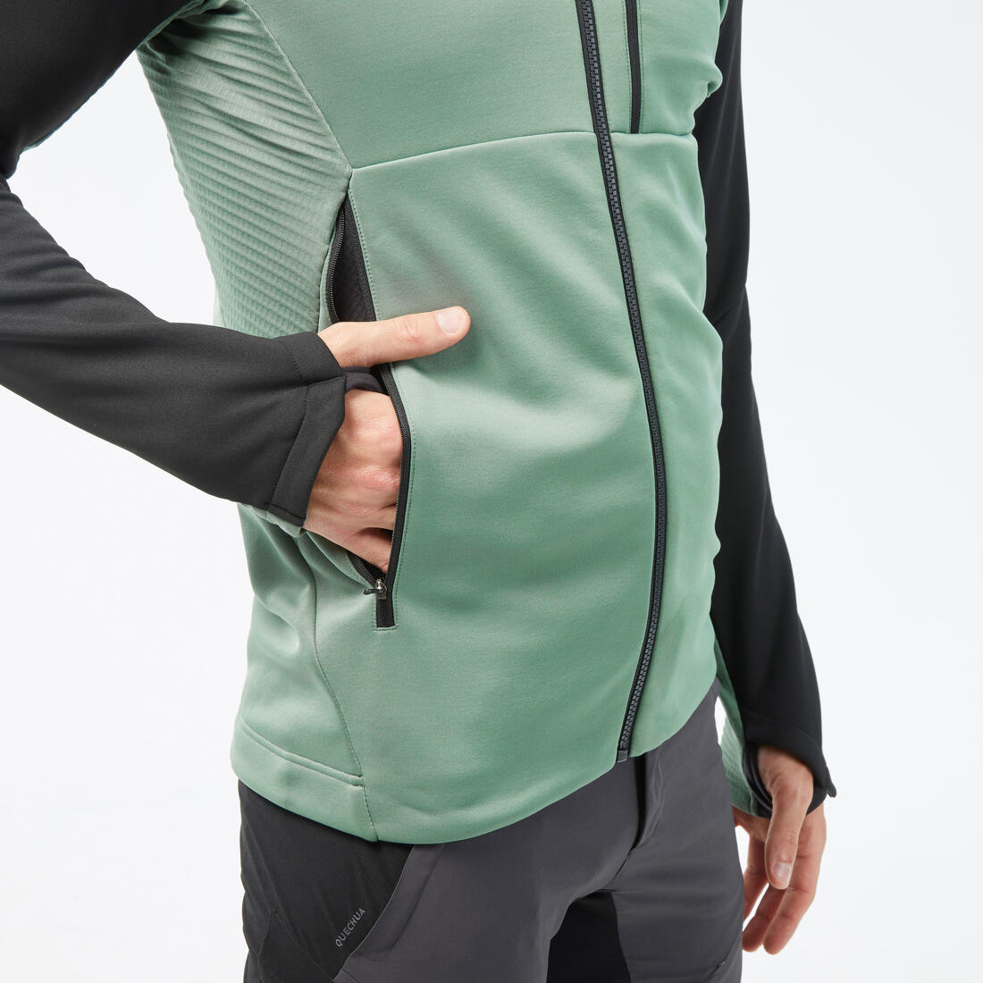 Men's Hiking Fleece Jacket - mh500 Hood