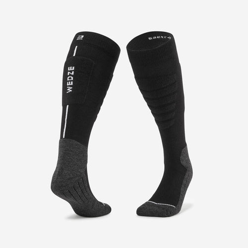 





Adult Ski and Snowboard Socks 100 Plus - Black, Neon