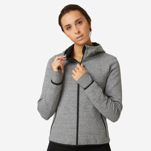 





Women's Zip-Up Fitness Hoodie 500 Spacer