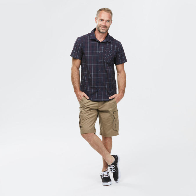 





Men’s short-sleeved plan travel trekking shirt TRAVEL 100, photo 6 of 7