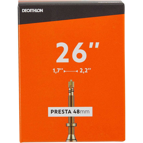 





26x1.7-2.2 Bike Inner Tube - Presta - Decathlon Cyprus