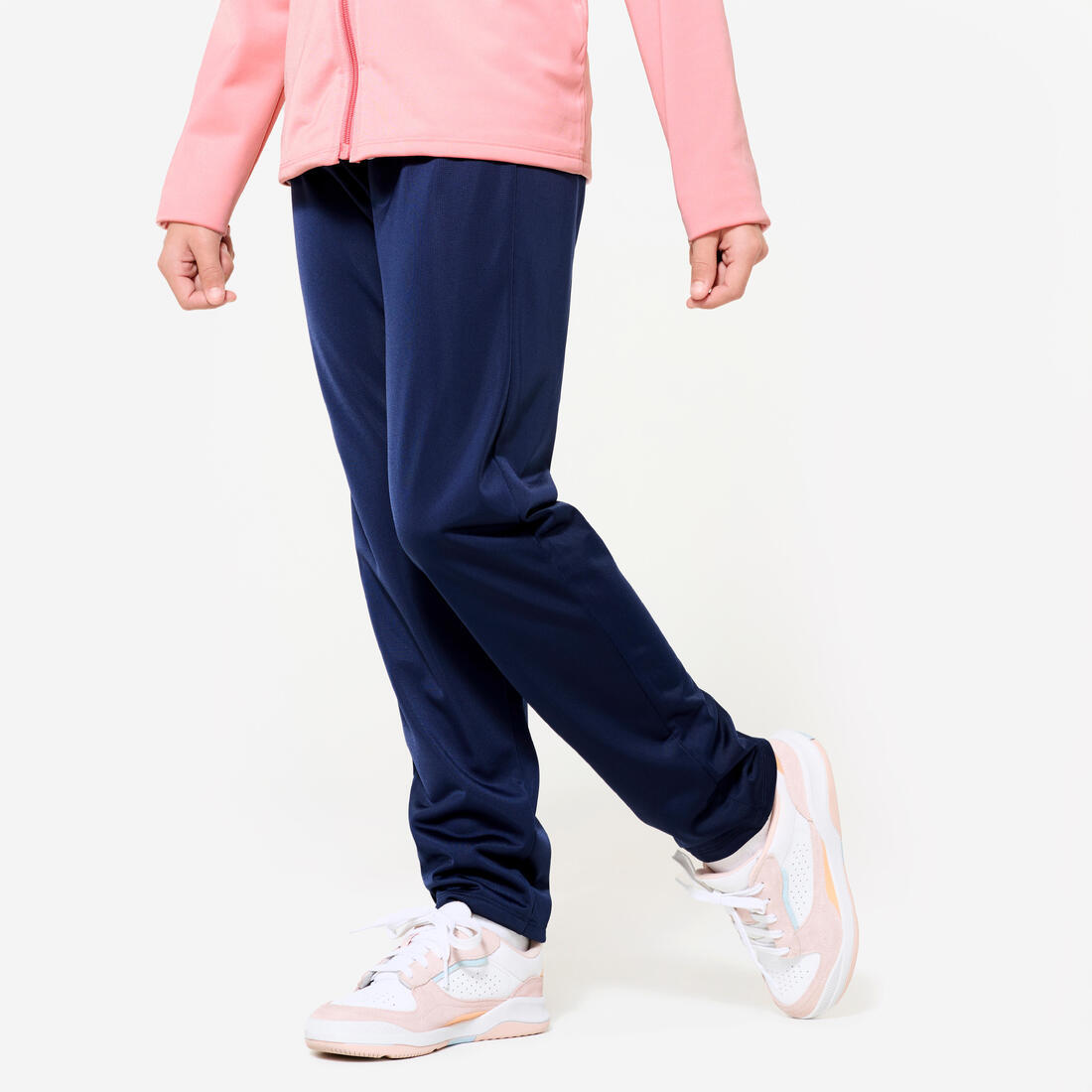 Kids' Breathable Synthetic Tracksuit Gym'y - Blue Top Bottoms