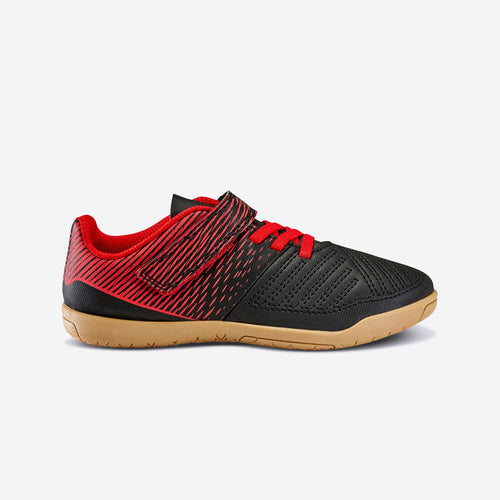 





Kids' Futsal Trainers 100 - Black/Red