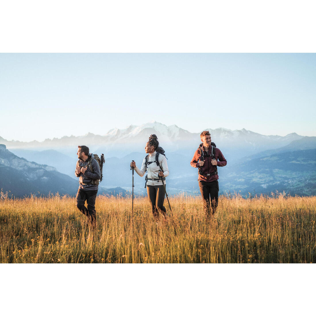 Men's Hiking Fleece Jacket - mh500 Hood