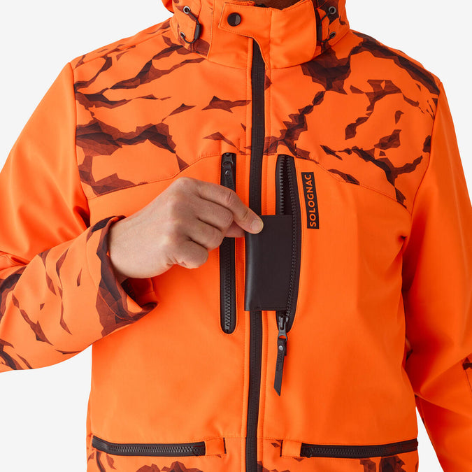 





Hunting softshell jacket neon orange 500, photo 6 of 10