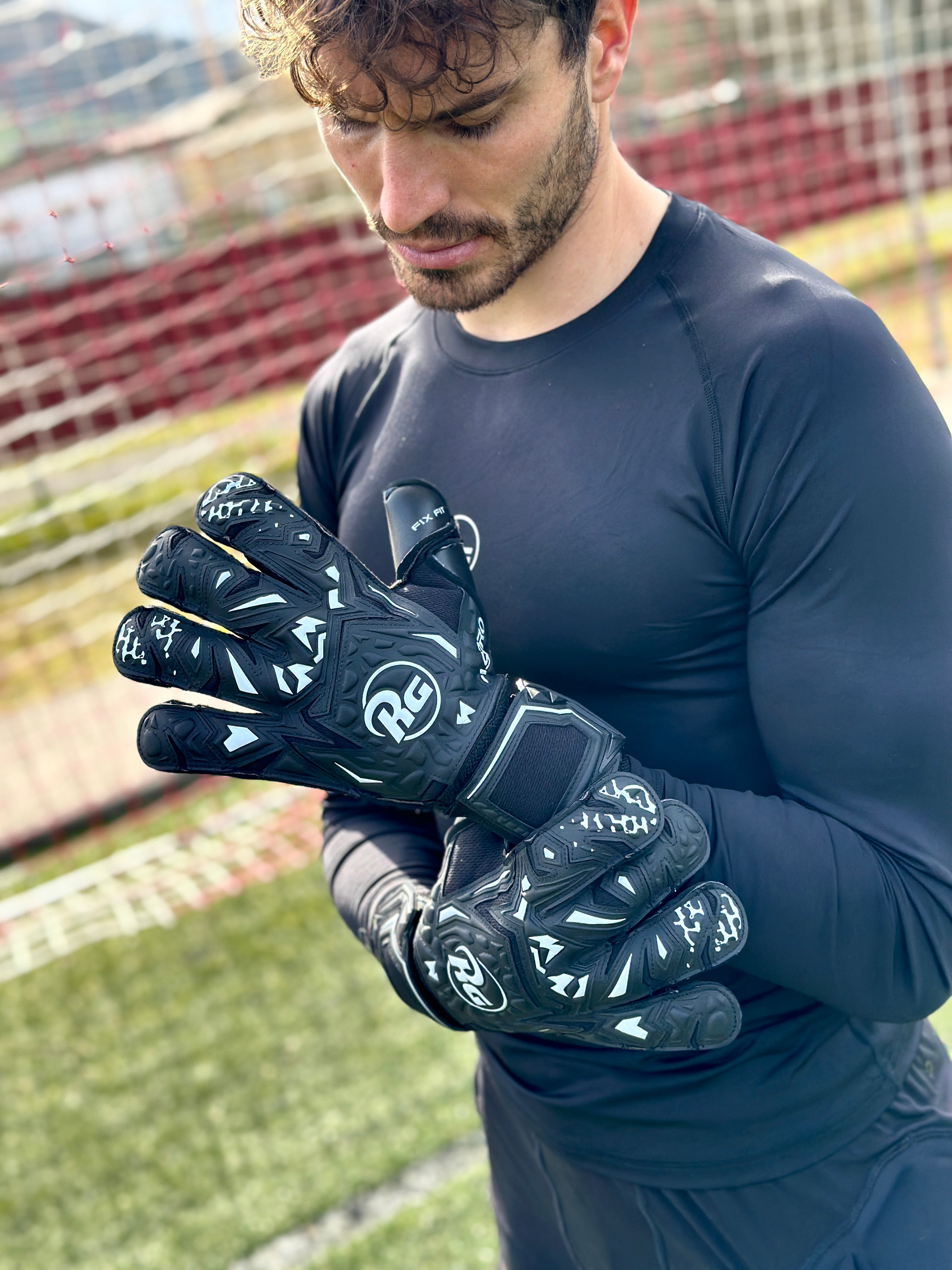 RG Aspro Blackout Goalkeeper Gloves