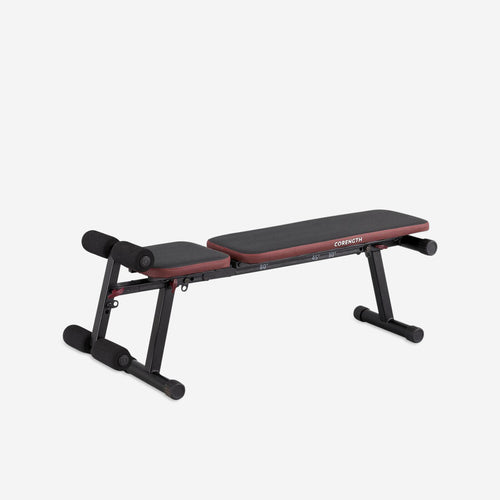 





Robust and compact fold-down incline weight bench with leg bar - Decathlon Cyprus