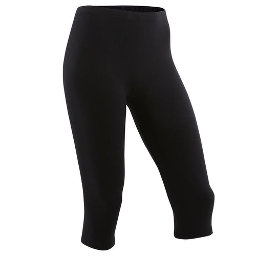 





Girls' Basic Cropped Leggings - Black/Print - Decathlon Cyprus