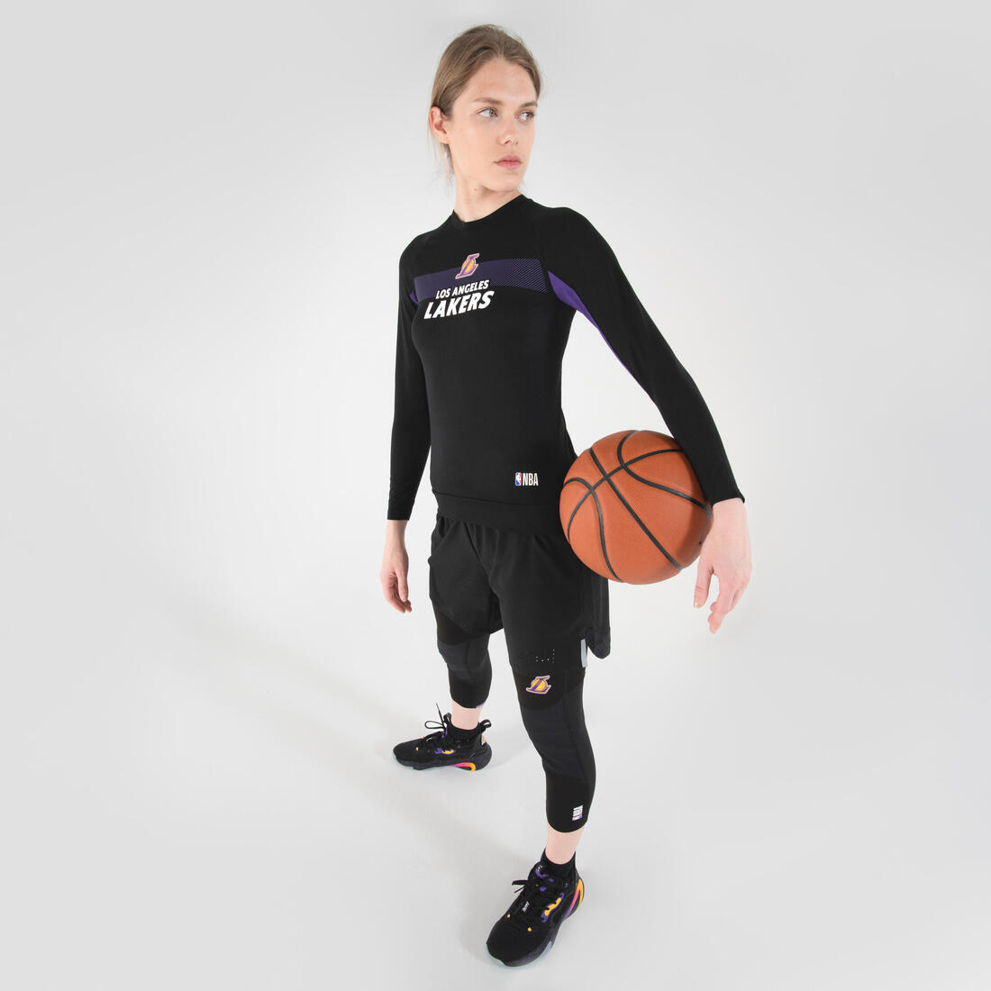Men's/Women's Basketball Base Layer Jersey UT500 - NBA Los Angeles Lakers - Decathlon Cyprus