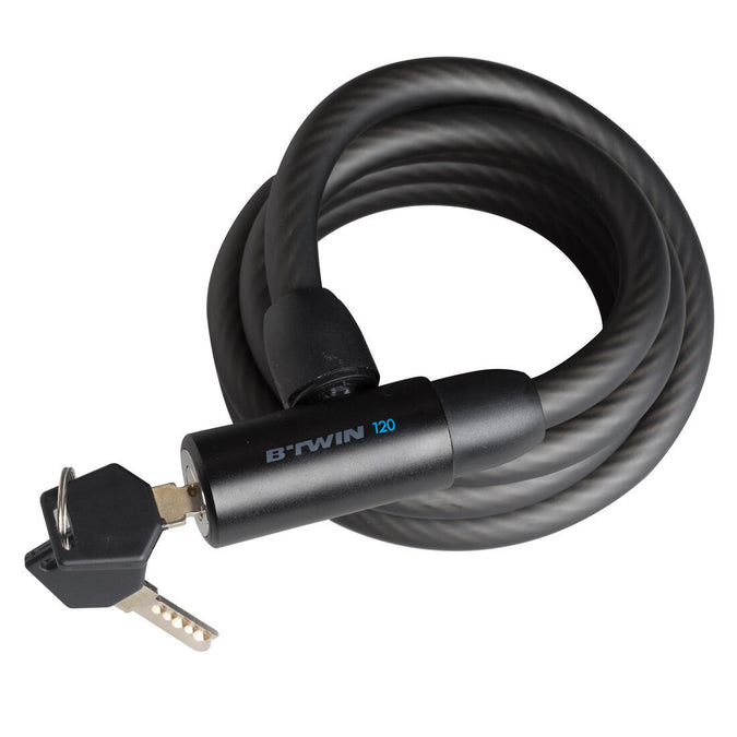 





Bike Accessories Coil Cable Lock with Key 120 - Black - Decathlon Cyprus, photo 1 of 5