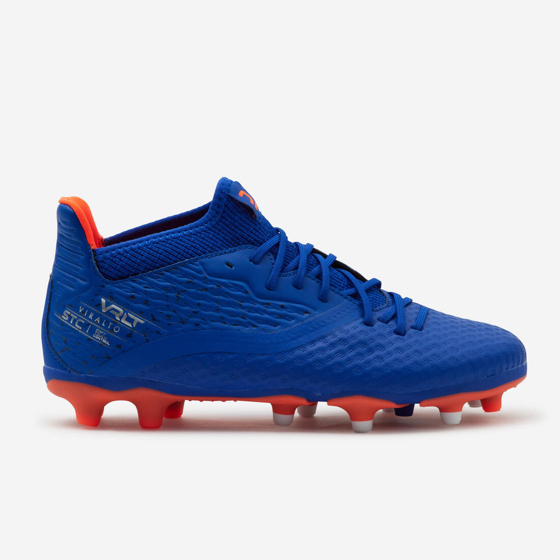 Kids' Lace-Up Football Boots Viralto III FG - Blue/Neon - Decathlon Cyprus