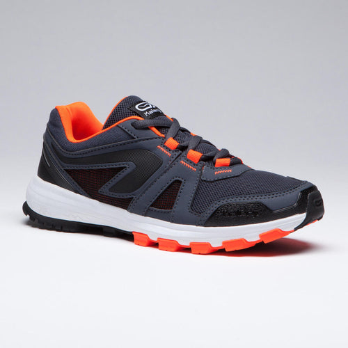 





KIDS KIPRUN GRIP RUNNING & ATHLETICS SHOES - GREY AND BLACK NEON - Decathlon Cyprus