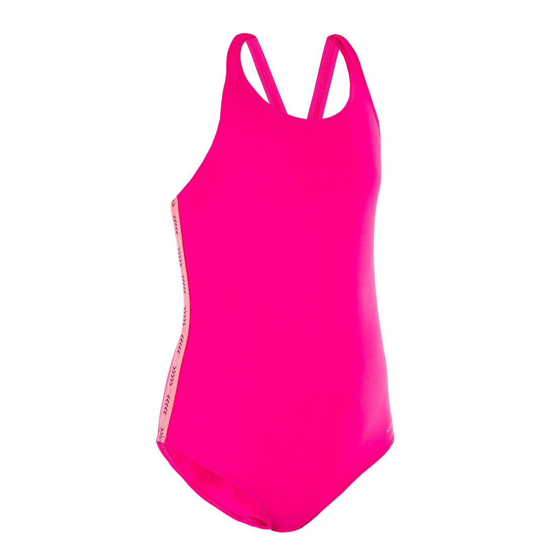 VEGA 100 Girl's One-Piece Swimsuit - Pink - Decathlon Cyprus