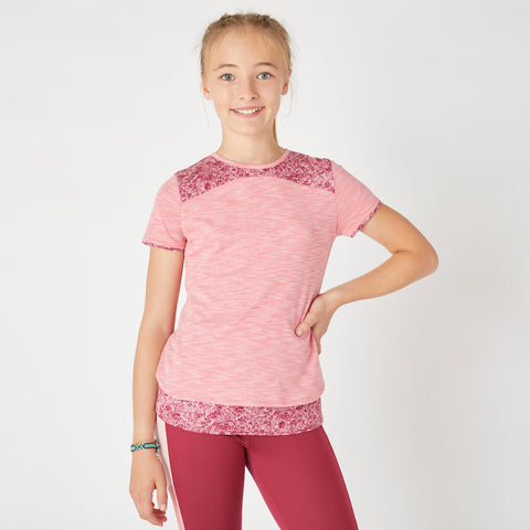 





500 Girls' Breathable Cotton Short-Sleeved Gym T-Shirt - Decathlon Cyprus