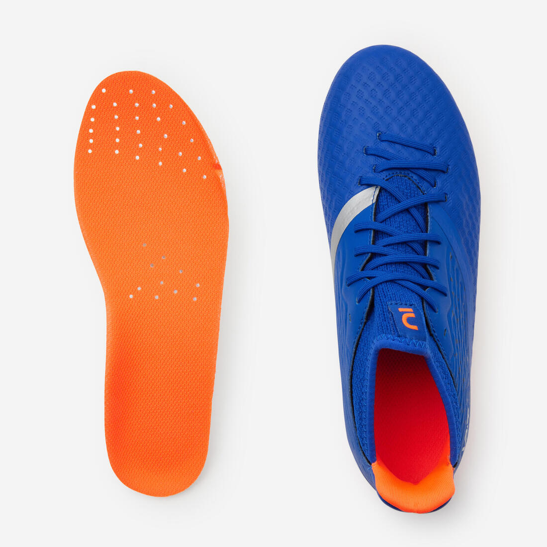Kids' Lace-Up Football Boots Viralto III FG - Blue/Neon - Decathlon Cyprus