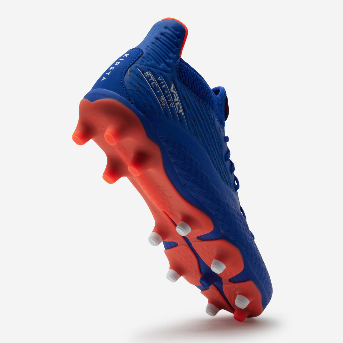 Kids' Lace-Up Football Boots Viralto III FG - Blue/Neon - Decathlon Cyprus