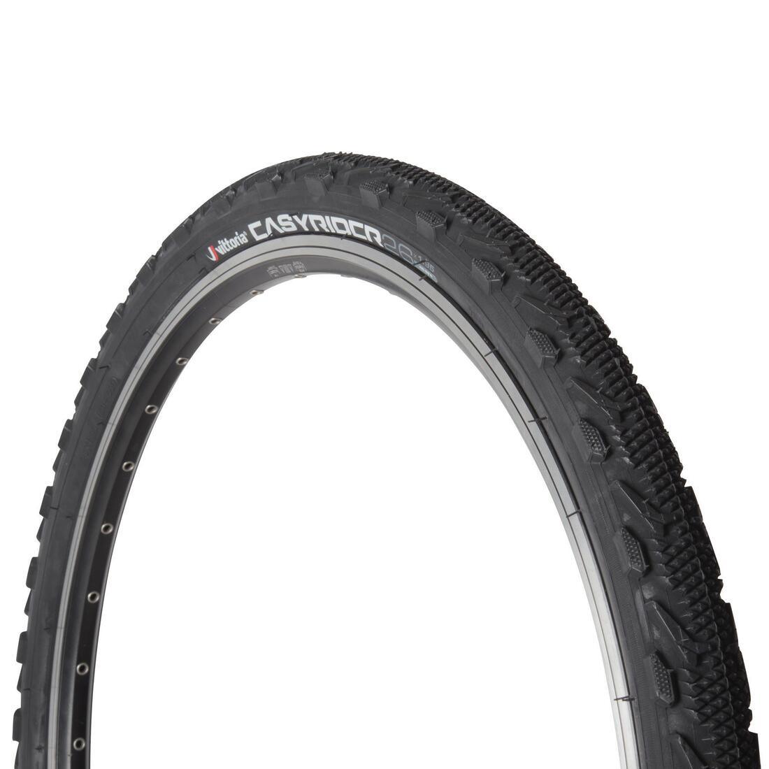 Mountain Bike Stiff Bead Tyre Easy Rider 26x1.95 - Black - Decathlon Cyprus