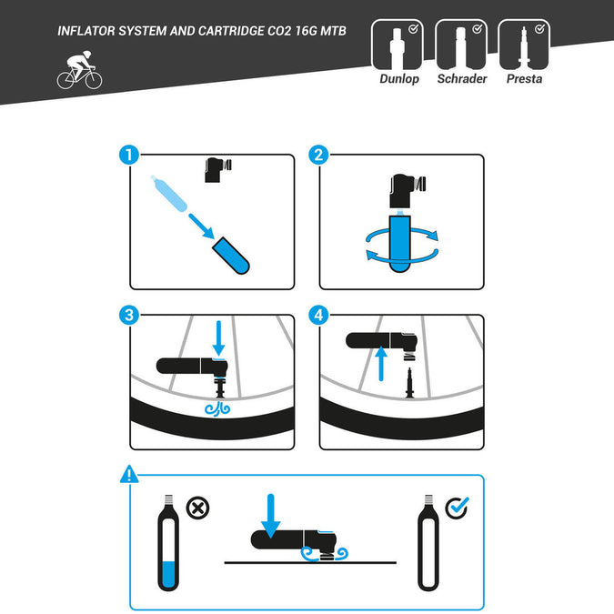 





ROAD Bike CO2 Pump with 16g Cartridge - Decathlon Cyprus, photo 5 of 8