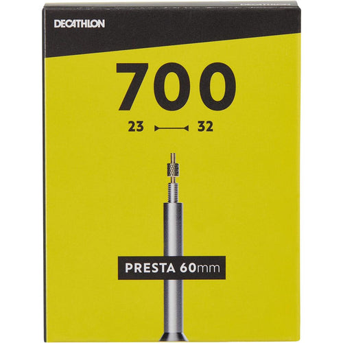 





700x23/32 Bike Inner Tube, 60mm Valve - Presta - Decathlon Cyprus