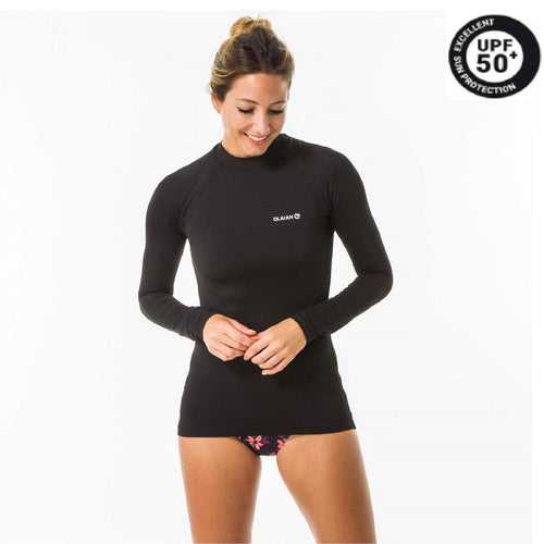 





Women's Long Sleeve UV-resistant Surfing T-Shirt black - Decathlon Cyprus