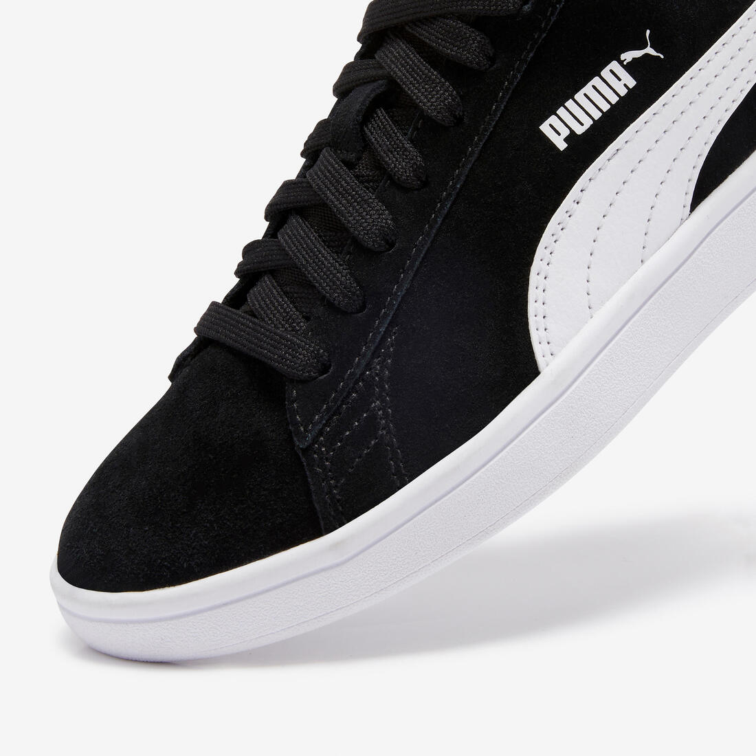 Kids' Lace-Up Trainers Smash - Black - Decathlon Cyprus