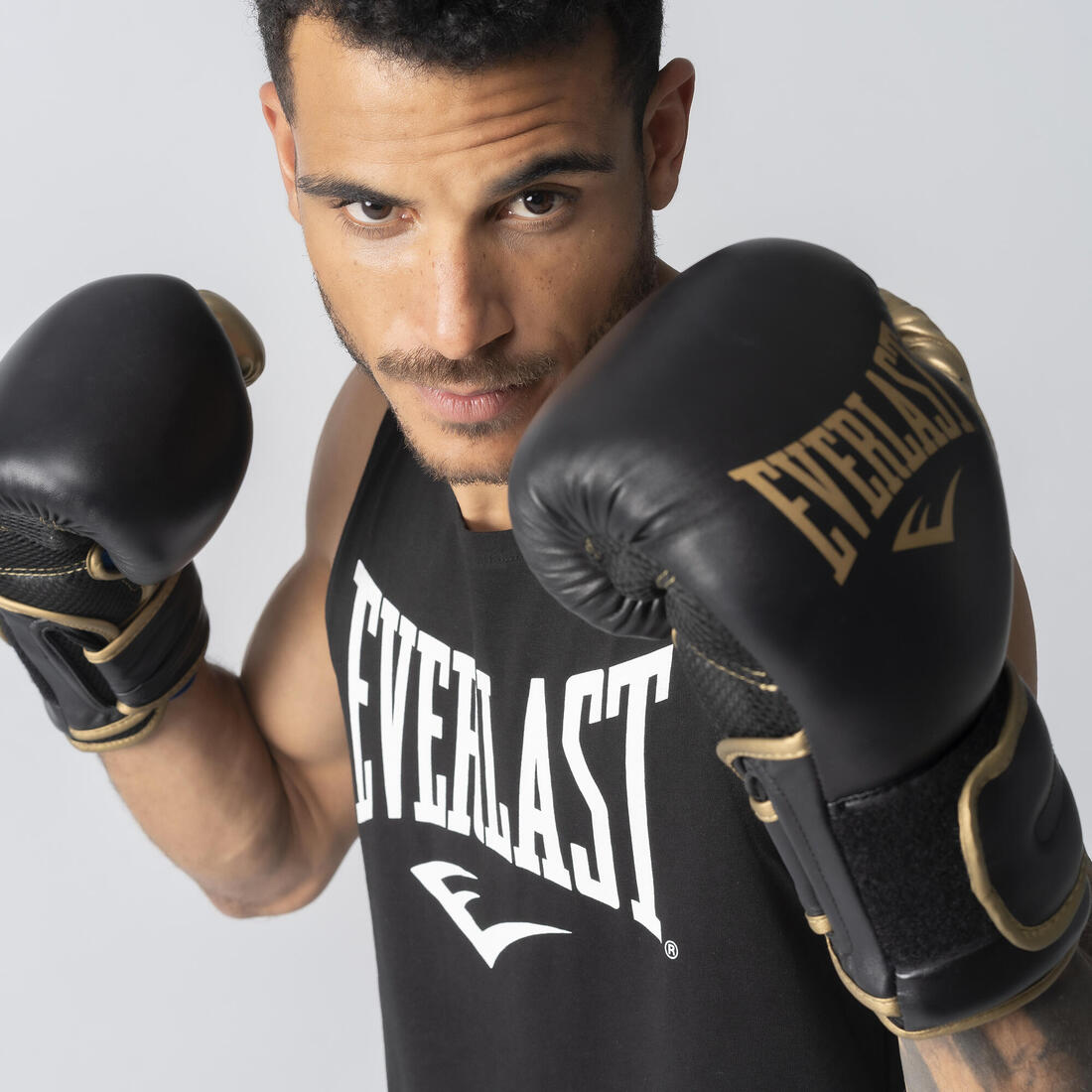 Boxing Gloves Powerlock - Black/Orange - Decathlon Cyprus