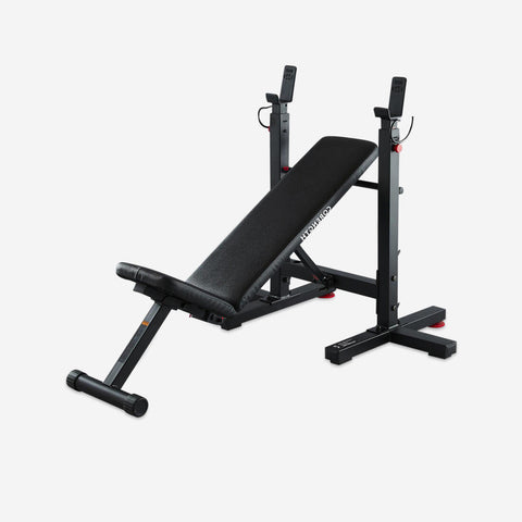 Weight training bench decathlon sale