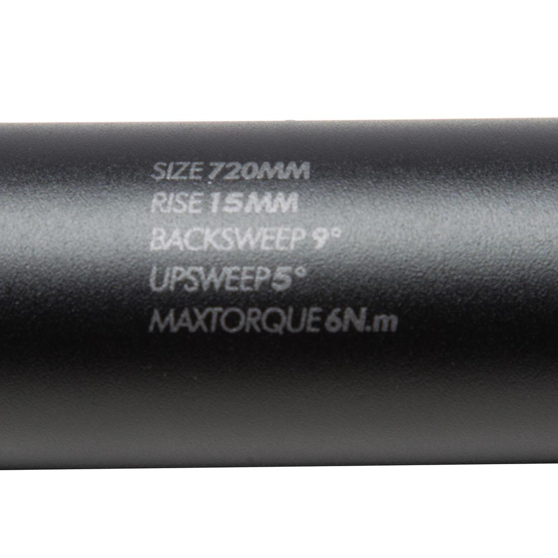 Raised Oversize 31.8 mm x 720 mm Handlebar - Decathlon Cyprus