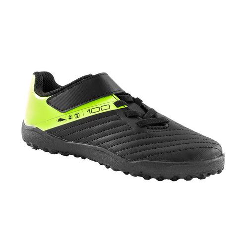 





Kids' Rip-Tab Turf Football Boots 100 Easy TF - Black/Yellow - Decathlon Cyprus