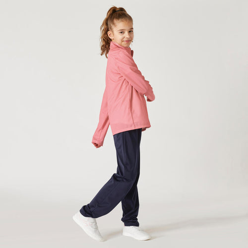 





Kids' Breathable Synthetic Tracksuit Gym'y - Blue Top Bottoms - Decathlon Cyprus