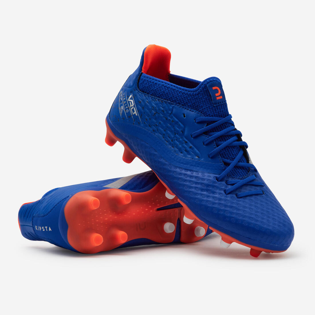 Kids' Lace-Up Football Boots Viralto III FG - Blue/Neon - Decathlon Cyprus