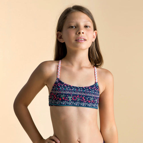 





Girls’ 2-Piece Swimming Swimsuit Top Lila - Decathlon Cyprus