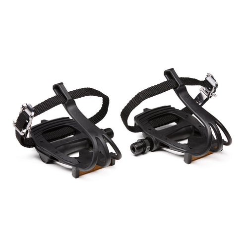 





100 Resin Road Bike Pedals with Toe Clips - Decathlon Cyprus