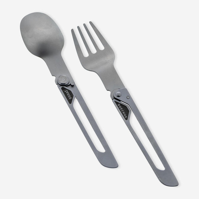 





Foldable Stainless Steel Camping Fork and Spoon - Decathlon Cyprus, photo 1 of 6