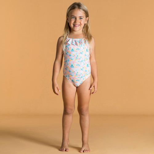 





Baby Girls' One-Piece Swimsuit Print With Ruffles - Decathlon Cyprus