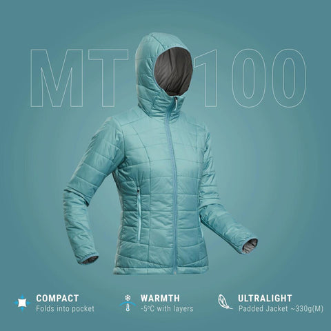 





Women's Mountain Trekking Padded Jacket with Hood - MT100 -5°C - Decathlon Cyprus