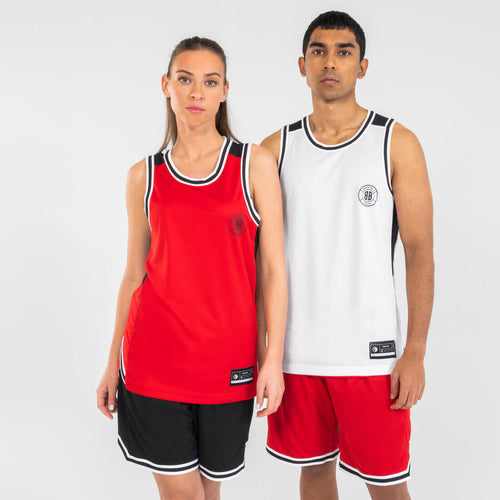 





Men's/Women's Reversible Sleeveless Basketball Jersey T500R - Grey/Black Buzzer - Decathlon Cyprus