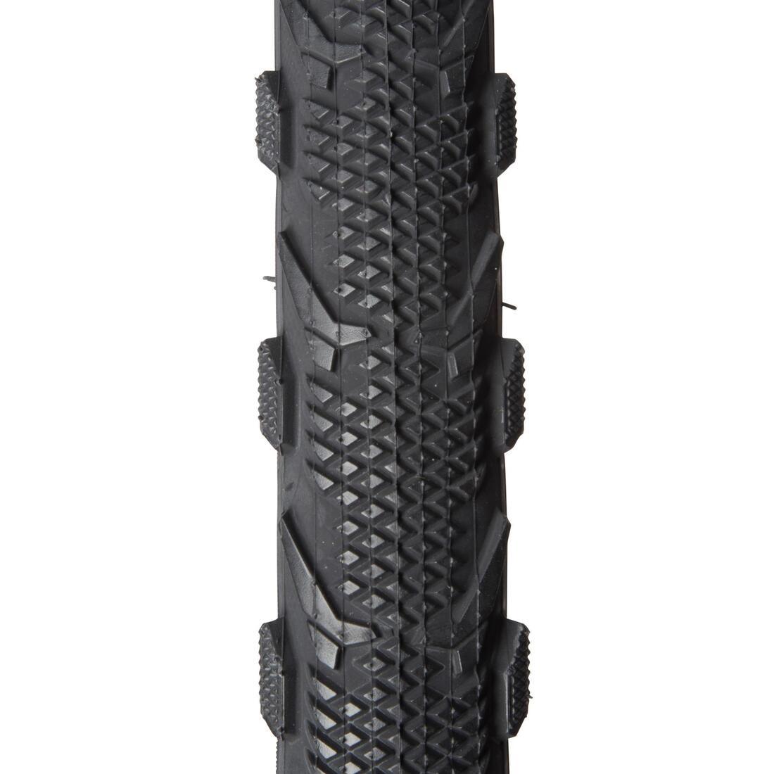 Mountain Bike Stiff Bead Tyre Easy Rider 26x1.95 - Black - Decathlon Cyprus