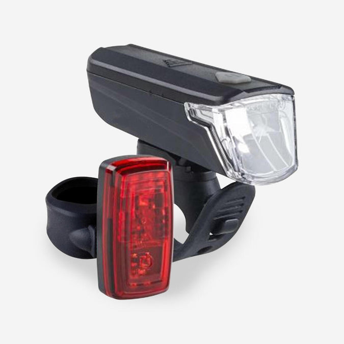 





Waterproof front and rear battery-powered LED bike light set - Decathlon Cyprus, photo 1 of 9