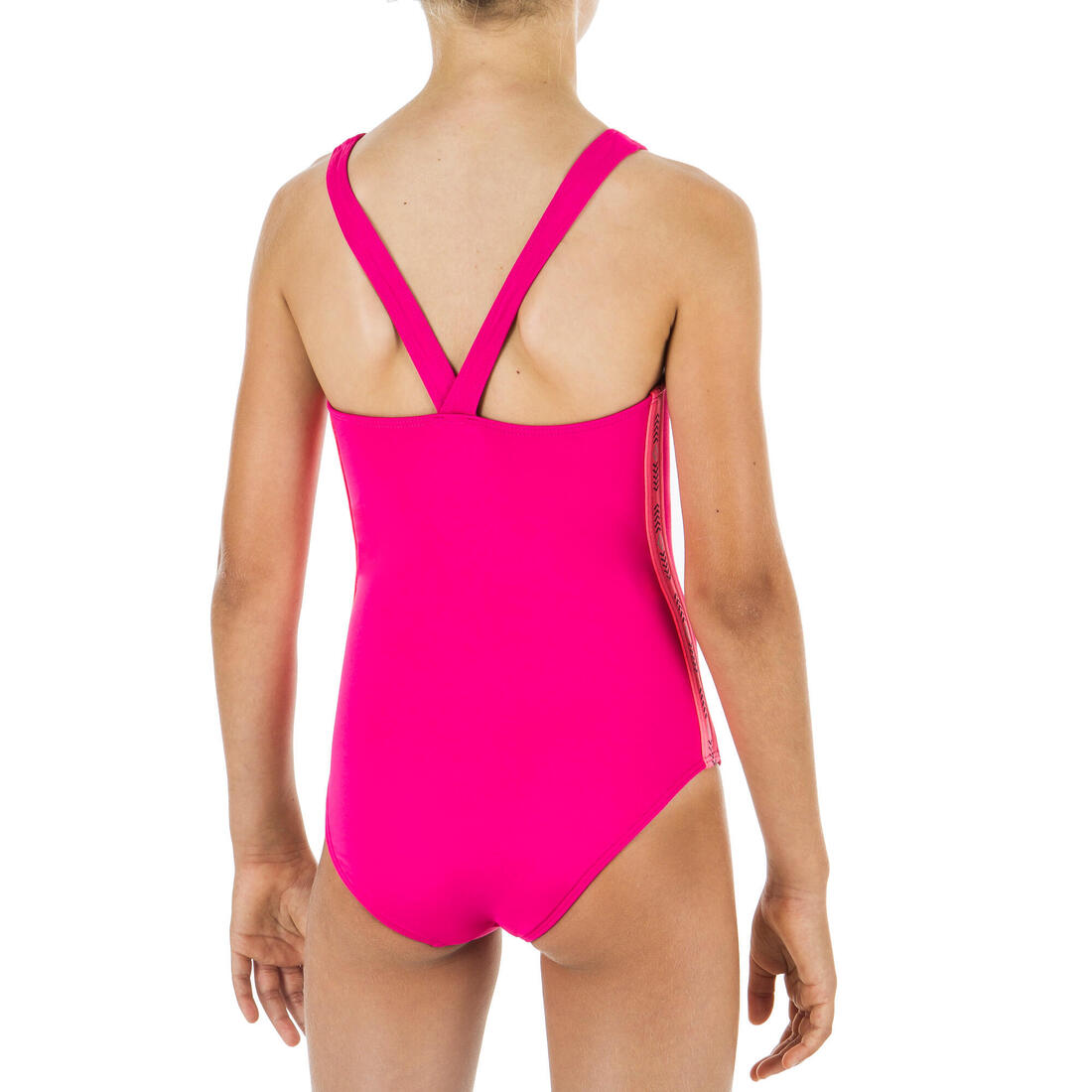 VEGA 100 Girl's One-Piece Swimsuit - Pink - Decathlon Cyprus