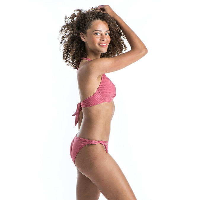 





Women's Push-Up Swimsuit Top with Fixed Padded Cups ELENA - RIBBED PLAIN - Decathlon Cyprus, photo 7 of 9