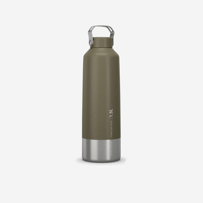 





1.5 L stainless steel flask with screw cap for hiking - Khaki - Decathlon Cyprus, photo 1 of 10