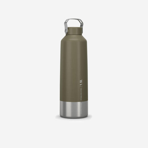 





1.5 L stainless steel flask with screw cap for hiking - Khaki - Decathlon Cyprus