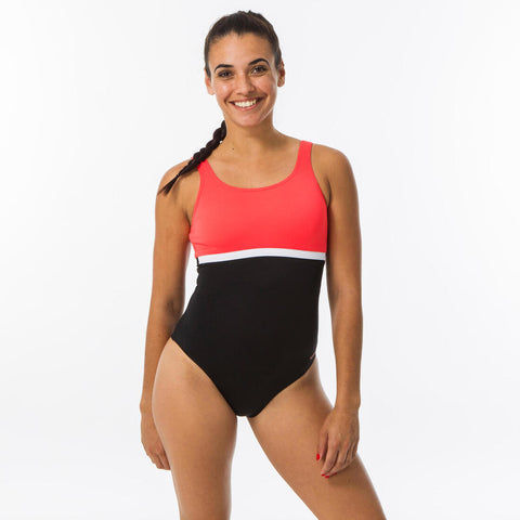 





Women's 1-piece Swimsuit Heva li Black Coral - Decathlon Cyprus